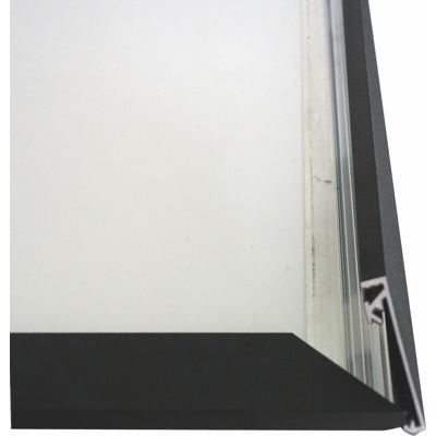 Klapprahmen Aluminium 33 mm Schwarz A5 bis 100 × 140 cm – Eckverbindung im Detail 3