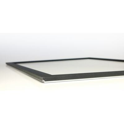 Klapprahmen Aluminium 33 mm Schwarz A5 bis 100 × 140 cm – Seitenansicht