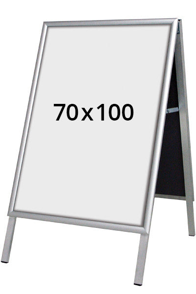 A1 Kundenstopper aus Aluminium mit Klapprahmen für Innenwerbung im Einzelhandel