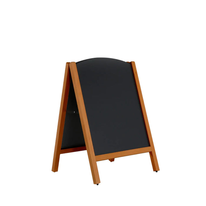 Holz Kundenstopper als stabiler A-Aufsteller für Innen und Außenbereich