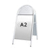 Kundenstopper mit Logo für professionelle Außenwerbung - weiss_a2