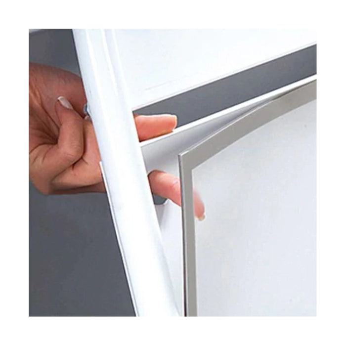 Wetterfester Kundenstopper New Gotik Lux auf Rollen