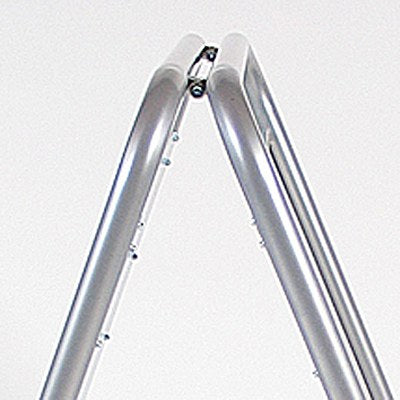 Detailaufnahme des Magnetverschlusses für schnellen Posterwechsel beim Werbeaufsteller