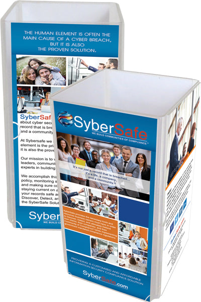 Acryl-Menühalter Quadro vierseitig für Speisekarten und Getränkeangebote