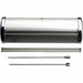Einseitiges Mini Roll-Up A3 in silber-eloxiertem Aluminiumgehäuse-Einzelteile