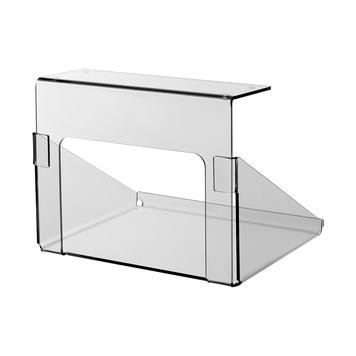 Transparente Ablage PET G für Snacks und Backwaren in der Theke