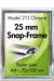 Klapprahmen 25 mm in Chrom, Posterrahmen mit Klappmechanik, A4 bis 70 × 100 cm
