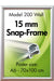 Klapprahmen Silber mit 15 mm Profil in A5 bis 70 × 100 cm, Posterrahmen mit Klappmechanik, Produktansicht
