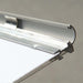 Klapprahmen Silber, Detail des geöffneten Aluminiumprofils mit Klappmechanismus
