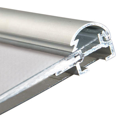 Klapprahmen Silber, Querschnitt des geschlossenen Aluminiumprofils