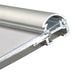 Klapprahmen Silber, Querschnitt des geschlossenen Aluminiumprofils