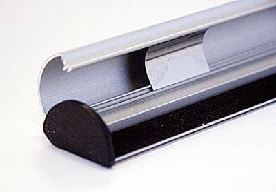Posterleisten Aluminium Klemmprofil Detailansicht Profiltechnik