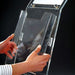 Transparenter Prospekthalter aus Acryl für Flyer und Informationsmaterial