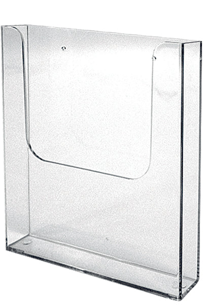 Wandprospekthalter in 4 Größen – robust, transparent und platzsparend