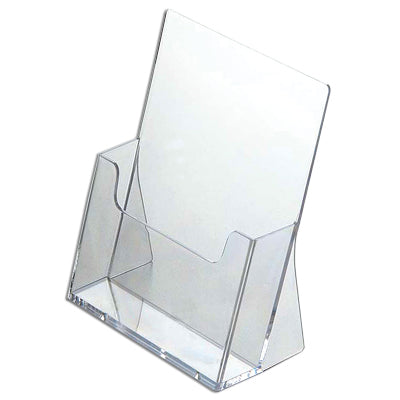 Seitenansicht Prospekthalter Acryl – stabil und übersichtlich