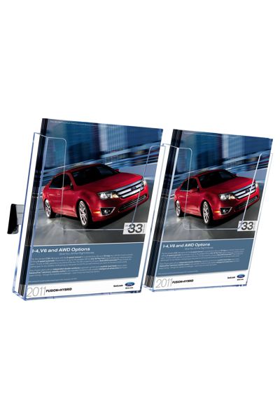 Wand Prospekthalter Acryl für Praxis, Hotel und Empfang