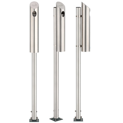 Robuster Standfuß für Wandascher und Außenbereiche