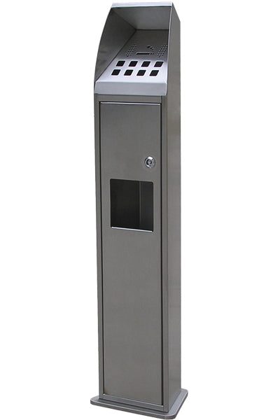 Wetterfester Edelstahl-Standascher für Außenbereiche