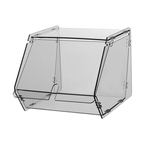 Stapelbare Verkaufsschütte aus PET-G transparent