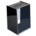Schwarze Tip- & Spendenbox aus Acryl mit A4-Display und Kartenhalter – ideal als Feedbackbox oder Spendenbox