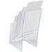 Mehrfach-Prospekthalter A5 aus Polystyrol – transparent