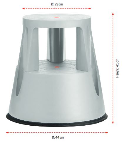 Tritthocker "Lift" - Tritthilfe - Elefantenfuß - Rollhocker