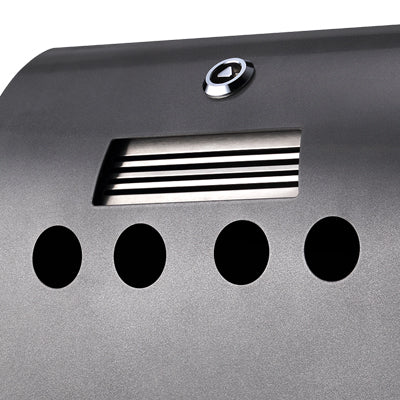 Wandascher Convex Grau mit Schloss und Schlüssel