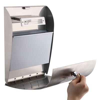 Convex Wandascher mit Innenbehälter geöffnet