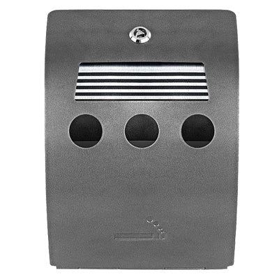 Wandascher Stylo 0,7 l mit abschließbarer Frontplatte, Vorderansicht