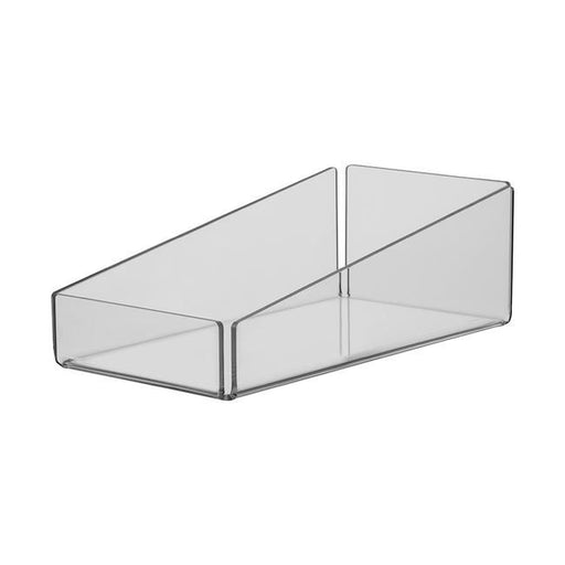 Acryl-Warenbox mit schräger Front für lose Artikel im Kassenbereich