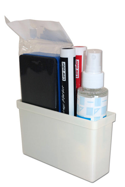 Magnetisches Whiteboard Starter Kit mit Marker Reinigungsschwamm und Whiteboard Reinigungsspray